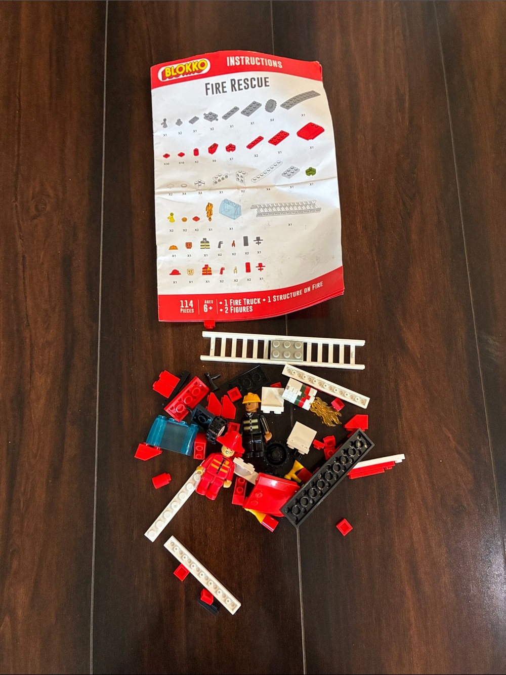 Blokko fire rescue set